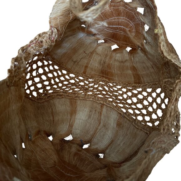 Natural Fiber Woven Basket Tote - Picture 5 of 6